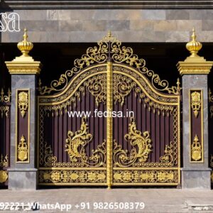 Ghar Ka Gate Ka Design, Steel Gate Single Palla Ms Gate Fabrication | Entrance Gates Design