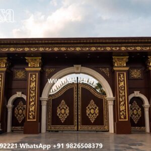 Gate Roof Design, Ss Main Gate Design 2026 Ms Gate Fabrication | Entrance Gates Design
