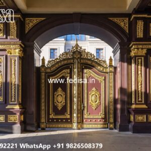 Gate Post Design, Steel Maharaja Gate Ms Gate Fabrication | Entrance Gates Design