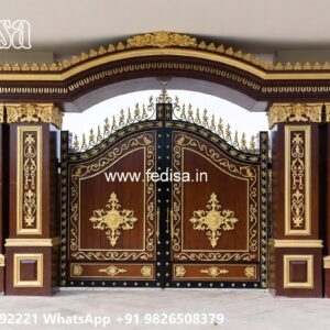Gate Roof Design, 12 Feet Main Gate Design Ms Gate Fabrication | Entrance Gates Design