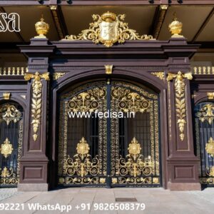 Gate Post Design, 6 Feet Main Gate Design Ms Gate Fabrication | Entrance Gates Design