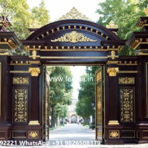 Gate Post Design, Iron Gate Flower Design Ms Gate Fabrication | Entrance Gates Design
