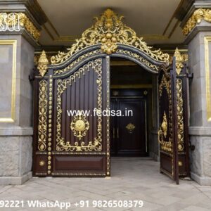 Gate Post Design, Stainless Steel Sliding Gate Design Ms Gate Fabrication | Entrance Gates Design