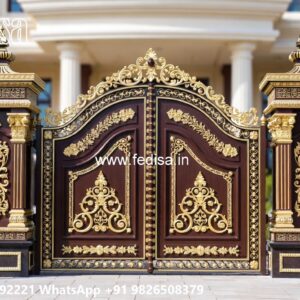 Simple Grill Gate Design, Maharaja Gate Grill Ms Gate Fabrication | Entrance Gates Design