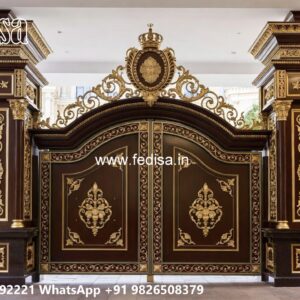 Main Gate Ka Design, Timber Farm Gate Design Ms Gate Fabrication | Entrance Gates Design