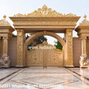 Gate Post Design, Modern Front Wall And Gate Designs Ms Gate Fabrication | Entrance Gates Design