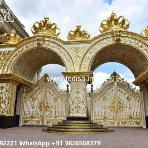Main Gate Wall Design For Home, Main Gate Slope Design Ms Gate Fabrication | Entrance Gates Design