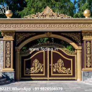 Ghar Ka Gate Ka Design, Grill Gate Cost Ms Gate Fabrication | Entrance Gates Design