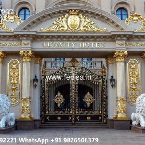 Gate Roof Design, Front Gate And Wall Design Ms Gate Fabrication | Entrance Gates Design