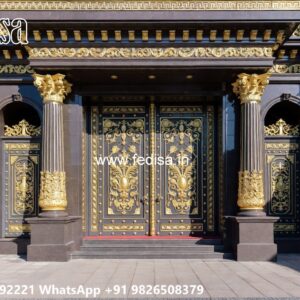Gate Roof Design, Best Wooden Gate Design Ms Gate Fabrication | Entrance Gates Design