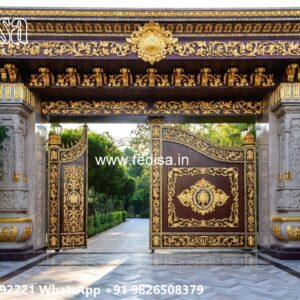 Gate Roof Design, Ss Collapsible Gate Ms Gate Fabrication | Entrance Gates Design