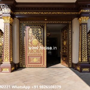Gate Roof Design, Ss Steel Main Gate Design Ms Gate Fabrication | Entrance Gates Design