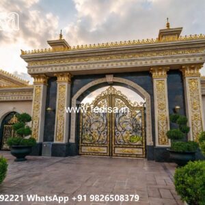 Gate Post Design, Main Gate Design 4 Feet Ms Gate Fabrication | Entrance Gates Design