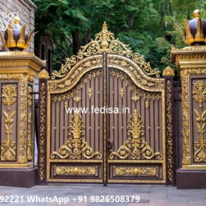 Main Gate Wall Design For Home, Steel Wala Gate Ms Gate Fabrication | Entrance Gates Design