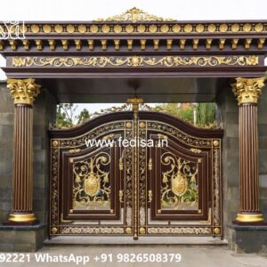 Gate Roof Design, Gate Design Drawing Ms Gate Fabrication | Entrance Gates Design