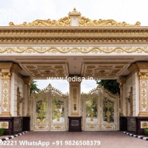 Compound Grill Design, Steel Gate Laser Cutting Design Ms Gate Fabrication | Entrance Gates Design