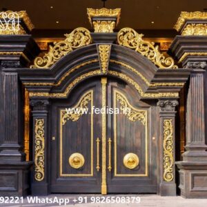 Main Gate Wall Design For Home, Lohe Ke Pipe Ka Gate Ms Gate Fabrication | Entrance Gates Design