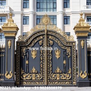 Simple Grill Gate Design, Maharaja Gate Design For Home Ms Gate Fabrication | Entrance Gates Design