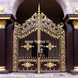 Compound Grill Design, Moving Gate Design Ms Gate Fabrication | Entrance Gates Design