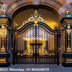 Compound Grill Design, Gi Square Pipe Gate Design Ms Gate Fabrication | Entrance Gates Design