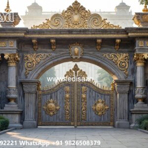 Gate Post Design, Cast Iron Design For Gate Ms Gate Fabrication | Entrance Gates Design