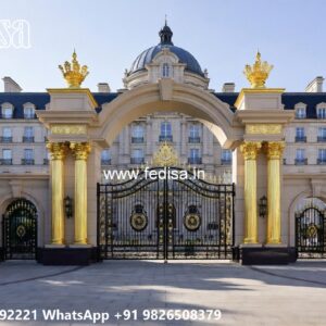 Main Gate Wall Design For Home, Gi Main Gate Design Ms Gate Fabrication | Entrance Gates Design