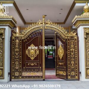 Gate Roof Design, Metal Sliding Gate Design Ms Gate Fabrication | Entrance Gates Design