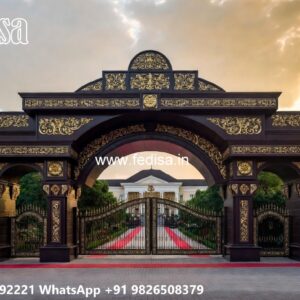 Gate Post Design, Main Gate Entry Design Ms Gate Fabrication | Entrance Gates Design