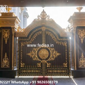 Main Gate Ka Design, Front Main Gate Designs For Houses Ms Gate Fabrication | Entrance Gates Design