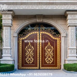 Main Gate Wall Design For Home, 4 By 6 Gate Design Ms Gate Fabrication | Entrance Gates Design