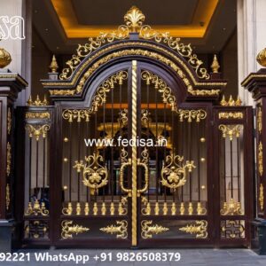 Gate Post Design, Telescopic Gate Design Ms Gate Fabrication | Entrance Gates Design