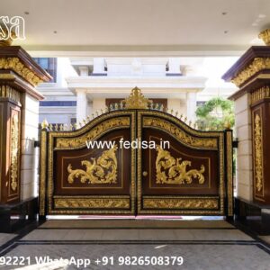 Modern Iron Gate Design, Steel Gate Design 4 Feet Ms Gate Fabrication | Entrance Gates Design