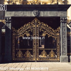 Main Gate Wall Design For Home, Front Side Gate Design Ms Gate Fabrication | Entrance Gates Design