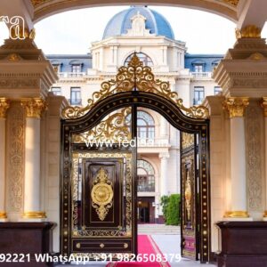 Modern Iron Gate Design, Gate Design For Farmhouse Ms Gate Fabrication | Entrance Gates Design