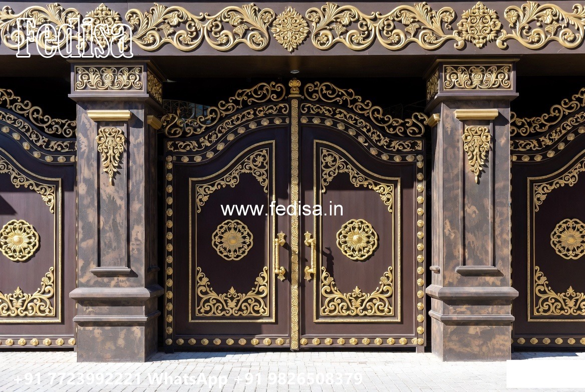 Main Gate Ka Design, Contemporary Metal Side Gates Ms Gate Fabrication | Entrance Gates Design