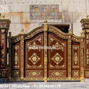 Main Gate Wall Design For Home, Iron Plate Gate Design Ms Gate Fabrication | Entrance Gates Design