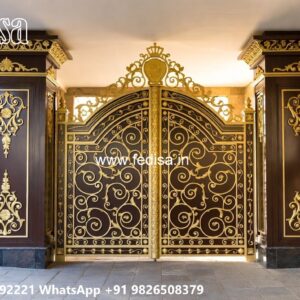 Gate Roof Design, Front Gate Railing Design Ms Gate Fabrication | Entrance Gates Design