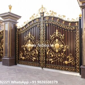 Main Gate Wall Design For Home, Main Gate Design Stainless Steel Ms Gate Fabrication | Entrance Gates Design