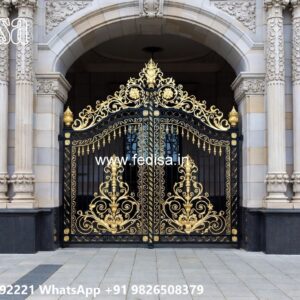 Gate Roof Design, Sliding Compound Gate Ms Gate Fabrication | Entrance Gates Design