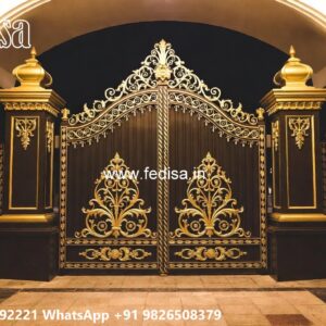 Simple Grill Gate Design, Steel Loha Mix Gate Ms Gate Fabrication | Entrance Gates Design