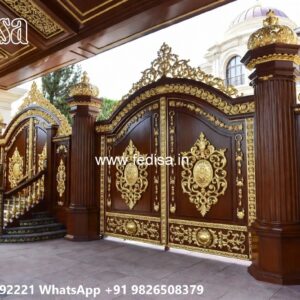 Gate Roof Design, Iron Safety Gate Design Ms Gate Fabrication | Entrance Gates Design