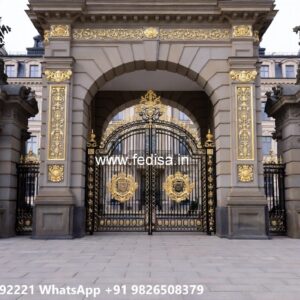 Compound Grill Design, Main Gate Design Iron For Home Ms Gate Fabrication | Entrance Gates Design