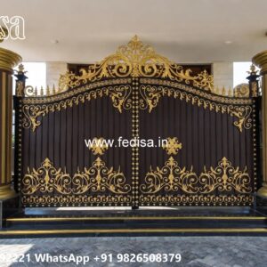 Main Gate Wall Design For Home, Simple Compound Gate Design Ms Gate Fabrication | Entrance Gates Design