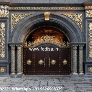 Gate Roof Design, Fancy Gate Colour Ms Gate Fabrication | Entrance Gates Design