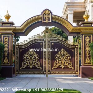 Gate Roof Design, Two Gate Design Ms Gate Fabrication | Entrance Gates Design