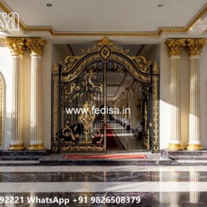 Gate Roof Design, Colour Of Grill Gate Ms Gate Fabrication | Entrance Gates Design