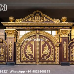 Gate Post Design, Wood Gate Frame Design Ms Gate Fabrication | Entrance Gates Design