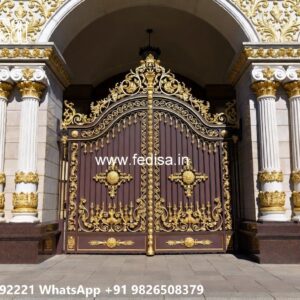 Gate Post Design, Maharaja Grill Gate Ms Gate Fabrication | Entrance Gates Design