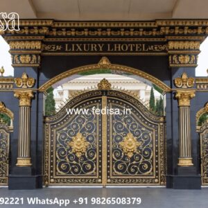 Main Gate Wall Design For Home, Main Gate Design 2026 Sliding Ms Gate Fabrication | Entrance Gates Design