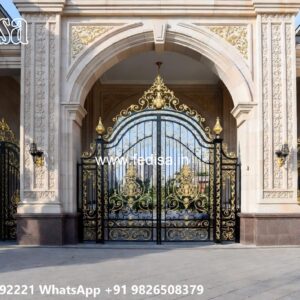 Main Gate Wall Design For Home, Sliding Folding Gate Design Ms Gate Fabrication | Entrance Gates Design